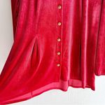 Soft Surroundings Enchanted Velvet Shirt Red Sz XL Photo 2