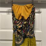 Hello Miss -strapless paisley, satin  maxi dress L Photo 2