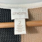 Chico's Chico’s long open cardigan sz 2. Neutral colors, light perfect for warm days. Photo 2