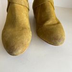 Rebels Mustard Yellow Brett Genuine Suede Zipper Ankle Heeled Boot 8 Photo 6