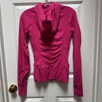 Lululemon  In Flux Reversible Zip Up Hooded Jacket Bright Pink Womens Size 4 Photo 3