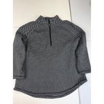 Talbots Quarter Zip Pullover Houndstooth Print Long Sleeve Tunic Top 1x Photo 1