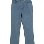 frame denim  FRAME Women's Blue 5-Pockets High 'N' Tight Straight Leg Denim Jeans Size 24 Photo 2