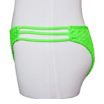 SheIn  Green Textured High Waisted Cheeky Bikini Swim Bottom XS Swimwear Beach‎ Photo 0