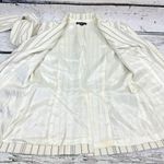 Bebe  Women's Blazer‎ Cream/Ivory Striped Colored Blazer [Size 6] Made in USA Photo 8
