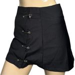Orsherlly Women’s Size S Black Side Safety Pin Mini Skirt Photo 0