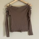 Free People  Intimately Criss Cross Off the Shoulder Top m/l Photo 3