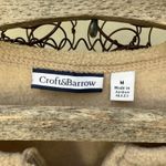 90s Croft & Barrow Tan Fleece Cabincore Applique Embroidery Fleece Cardigan MED Photo 4