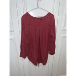 Ariat  Women's Long Sleeve Blouse Red Size‎ Large Round Neck Photo 7