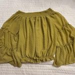 Wishlist Apparel SWISS DOT CHIFFON OFF SHOULDER BLOUSE Photo 1