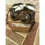 Journee Collection  Brown Strappy Lace‎ Up Sandals size 8.5 NWB Photo 2