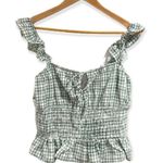WAYF  smocked tank ruffled peplum gingham NWT medium Photo 7