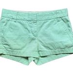 J.Crew 100% Cotton Chino Broken In 3" Inseam Short Soft Green Womens 2 Photo 0