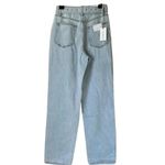 We Wore What NWT CutOut High Rise StraightBaggy Leg Jean Belt 28 Indigo Super Blue Photo 10