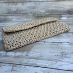 VTG Barbara Lee Purse Cream Beaded Rattan Straw Clutch Small Made in Italy Photo 1