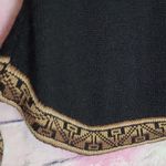IMPORTED SOUTH AMERICAN MADE IN MEXICO ALPACA KNIT PRINTED PULLOVER HOODIE M Black Size M Photo 9