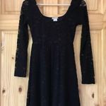 𝅺LUNACHIX scoop neck long sleeve floral lace dress size small Photo 1