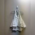 Free People  White Halter Peplum Top Photo 1