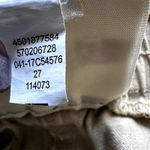 Chico's Linen Crop Cargo Pants Embellished Belted Rhinestone Cream 2.5 L Photo 4