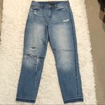 Abercrombie & Fitch  Signature Girlfriend Jeans High‎ Waisted Raw Distressed 27 Photo 1