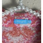 J. McLaughlin  Size Small Shirt Long Sleeve Button Up Linen Orange Pink Top Photo 2