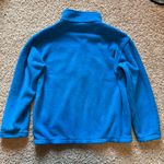 Lands' End Bright Blue Fleece Pullover Half Zip Photo 4