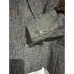 Dior Vintage Christian  Jacket Womens 12 Black Blazer Career Preppy Classic Gray Photo 5