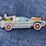 Back to the Future Enamel Pin Gray Photo 0