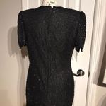 Laurence Kazar Vintage Beaded Midi Dress Embellished Photo 3