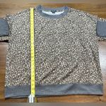 Splendid Women’s Size XXL Leopard Print Lightweight Pullover Sweatshirt Photo 4