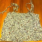 Sky And Sparrow Mint green floral crop top Photo 0