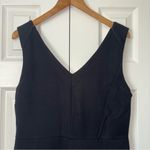 Lysse  Black Knit Ponte V-Neck Jumpsuit Women's L Wide Leg Dressy Sleeveless NWT Photo 1