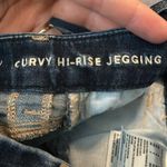 American Eagle curvy hi-rise dark wash normcore size 0 jeggings Photo 3