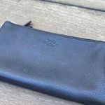 Coach Black Leather  Wristlet Wallet w/ Gold Hardware and Zip Closure Pockets Photo 2