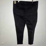 Madewell  10” high rise skinny jeans raw hem button‎ fly black size 37 tall NWT Photo 5