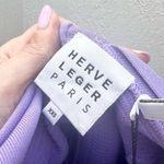 Herve Leger NWT Paris lavender bandage bodycon midi dress XXS new Photo 9