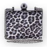 new RoccoBarocco ❤︎ Animal Print Minaudière Box Bag ❤︎ Drop In Chain Handle ❤︎ Photo 0