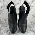 Vince Womens Ingrid Ankle Bootie Open Back Strap Size 9 Black Leather Photo 3