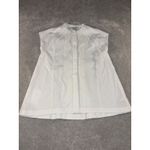 Athleta Performance Poplin Popover White Stretch Relax Travel Women's XXS Photo 1