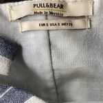 Pull & Bear  Striped Romper With Buttons Blue and White Women's Size Small Photo 6