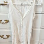 Ana A New Approach White button up tank top  Photo 0