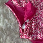 ZARA Pink Floral Corset Bodysuit Side Zipper Closure Size M Photo 9