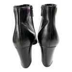 White Mountain BLACK LEATHER ANKLE BOOTS size 9.5 Photo 2