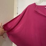 Akris Punto Blouse Top Pink Short Dolman Sleeves Silk Elastic Hem size 8 Photo 3