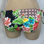 The Bikini Lab  Black Floral Side Tie Bikini Swim Suit NEW Photo 1