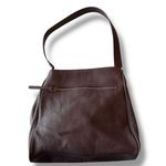 American Leather Company Odessa Handbag Plum Purse Cinched Shoulder Bag Hobo Purple Photo 1