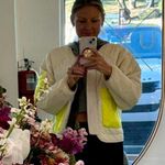 Free People Outta Left Field Jacket in Neon Green Size Small Photo 2