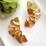 ZARA New!  Fan Earrings Photo 11