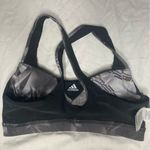 Adidas Supernova Black and Gray Sports Bra with Racerback Design Size Medium Photo 5