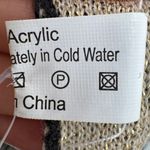 Cruise Club cardishawl chevron metallic gold black poncho wrap shawl NEW OS Photo 7